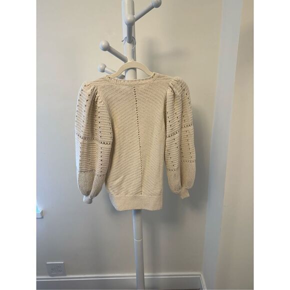 A.L.C.  Pointelle Knit cotton Sweater - Picture 3 of 3